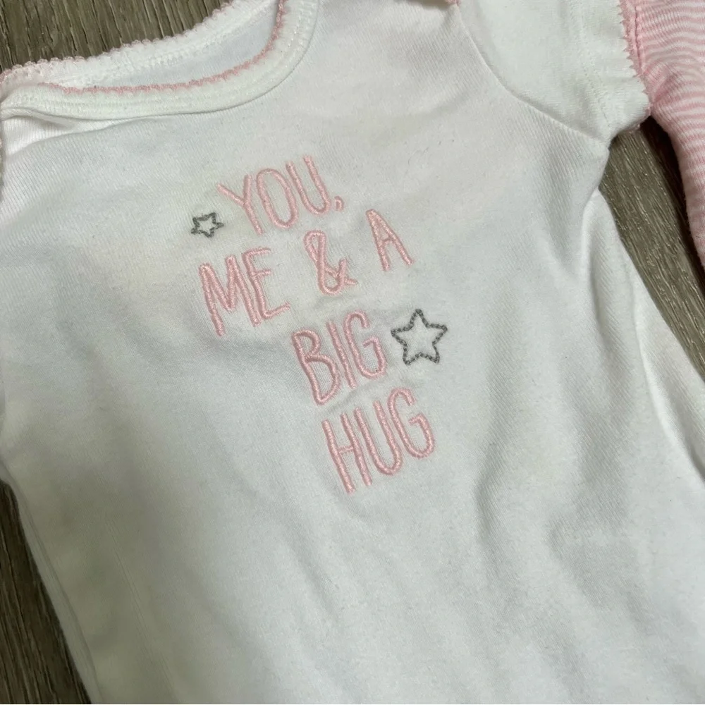 CARTERS 3PC POLAR BEAR LONG SLEEVE SHIRT BODYSUIT PANTS OUTFIT 6MO